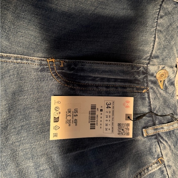 BN Zara Mid Rise Wide Leg Jeans - Picture 2 of 7